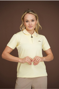 ELARA Polo Collar T-Shirt Yellow