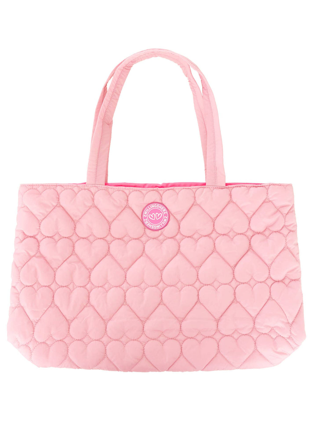 Чанта Shopper Heart Quilting Розов
