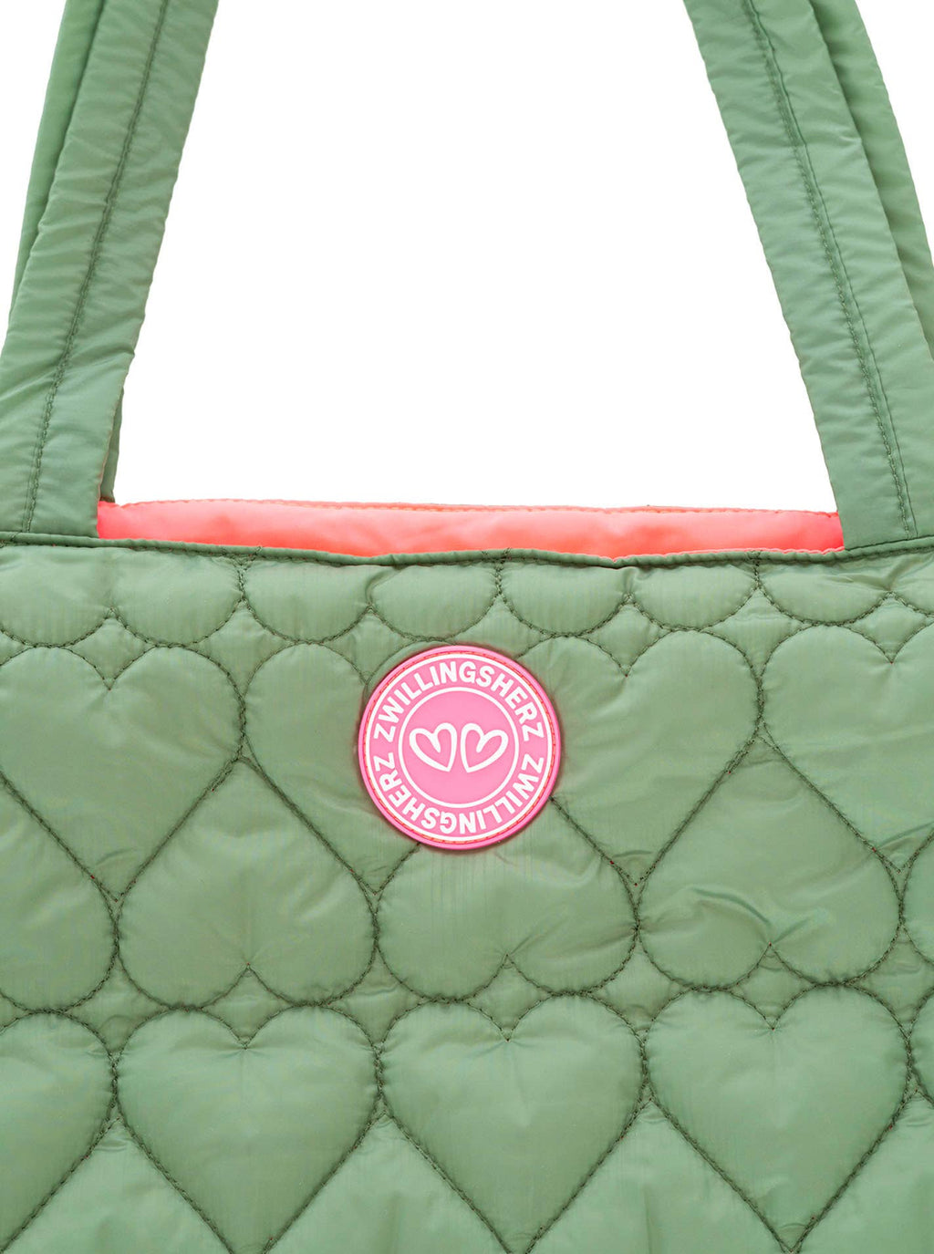 Чанта Shopper Heart Quilting Зелен