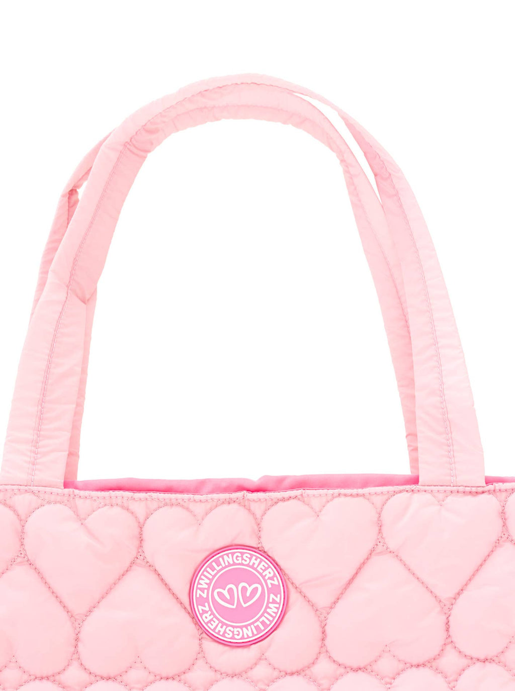 Чанта Shopper Heart Quilting Розов