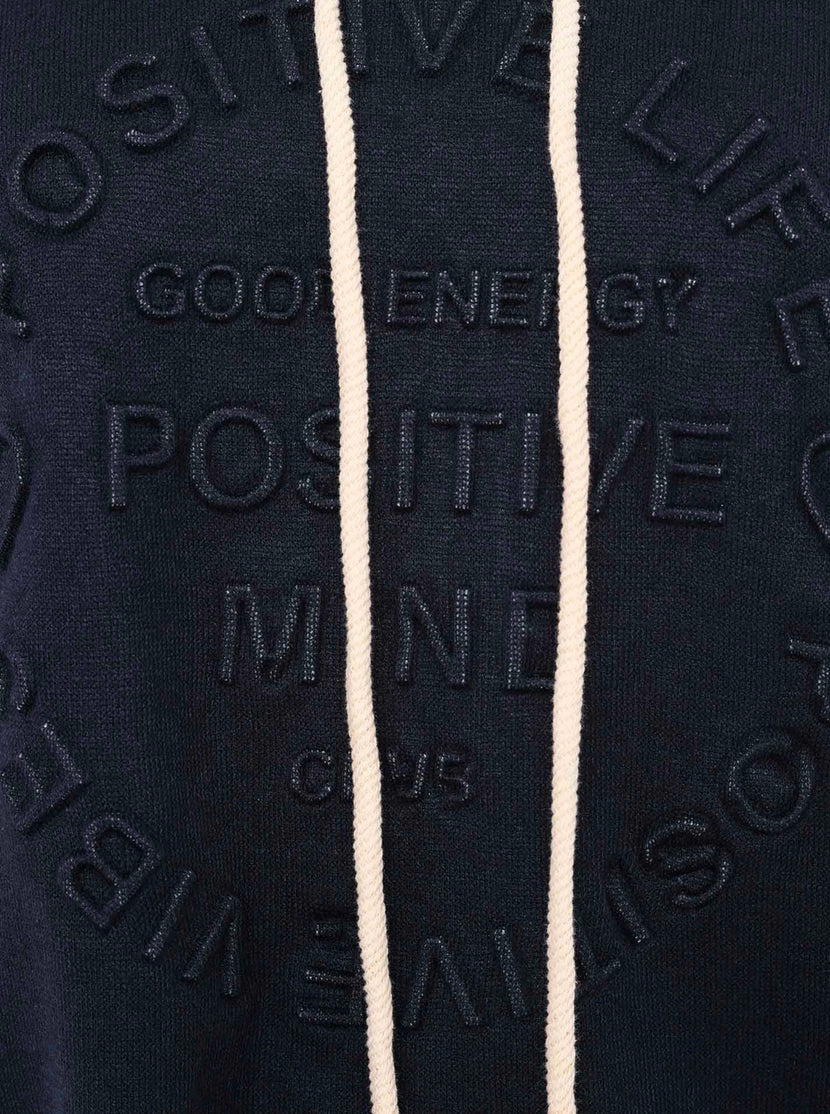 Суитшърт Плетиво POSITIVE MIND HOODIE
