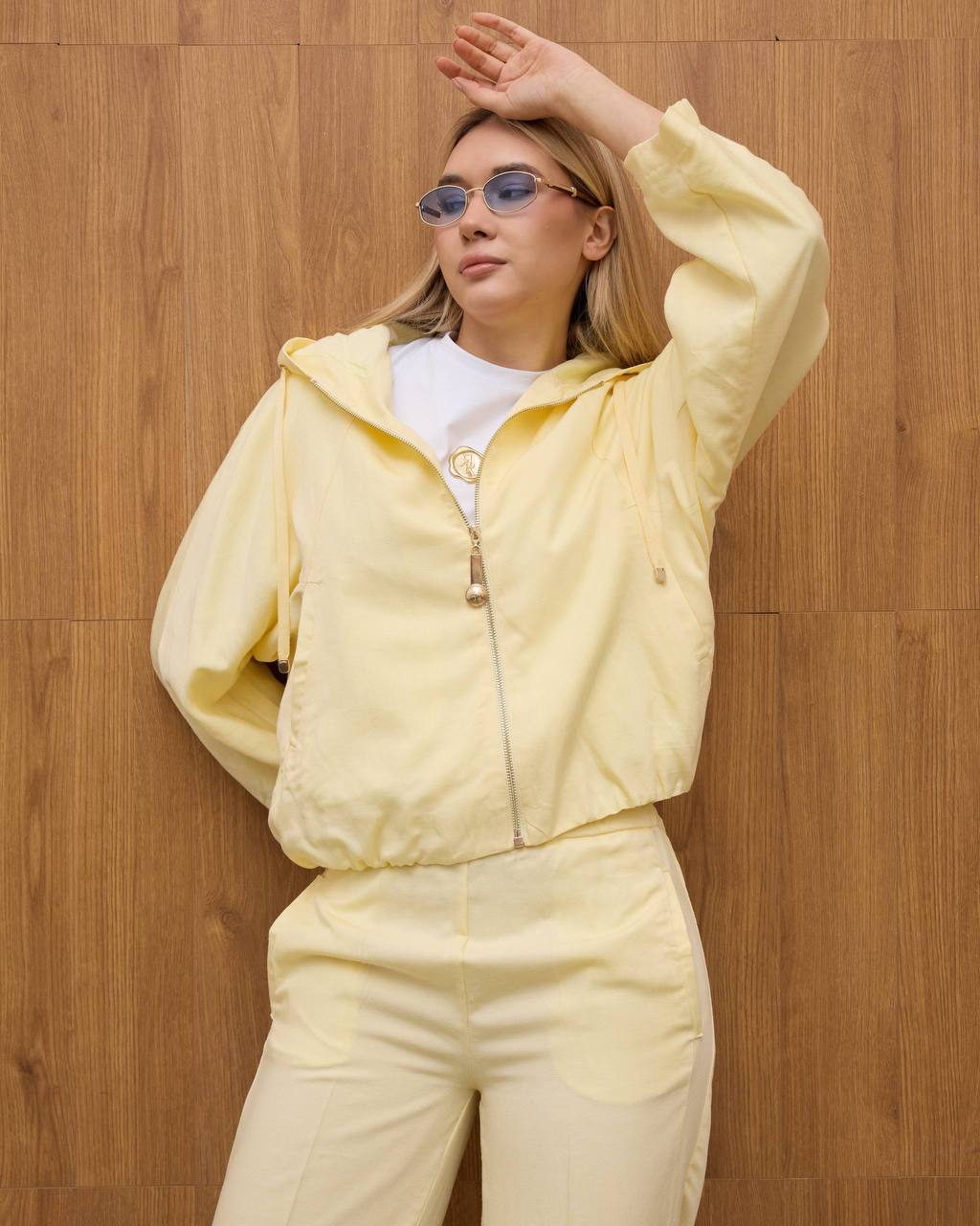 Ленен Комплект от 3 части Riviera жълт