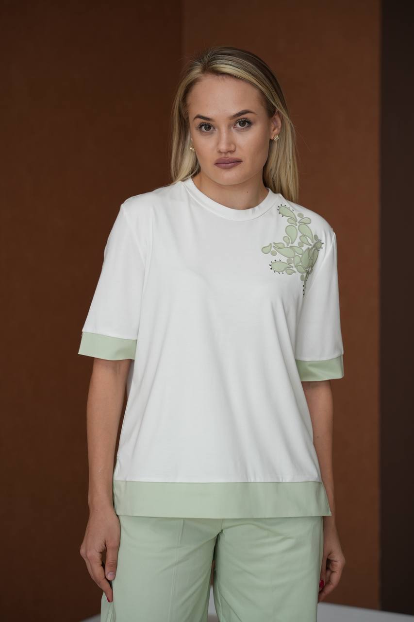 Ленен Комплект Elysia зелен