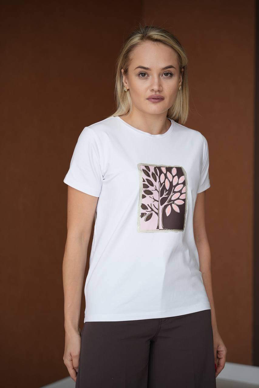 Тениска Roots Cotton бяла