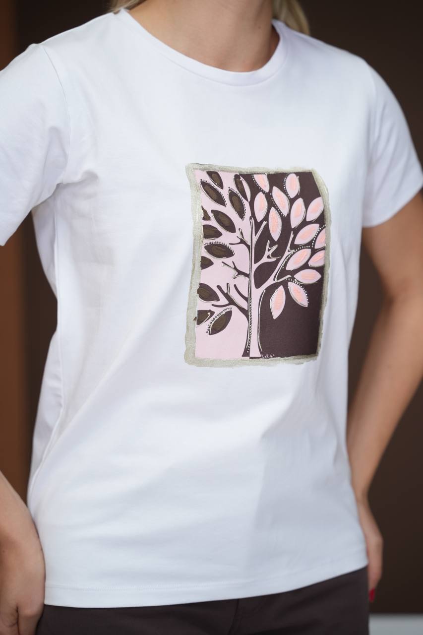 Тениска Roots Cotton бяла