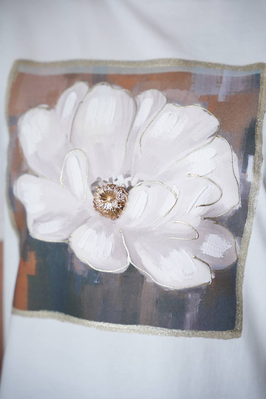 Тениска Flora бяла 